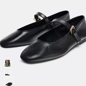 Zara Mary Jane flats size 9